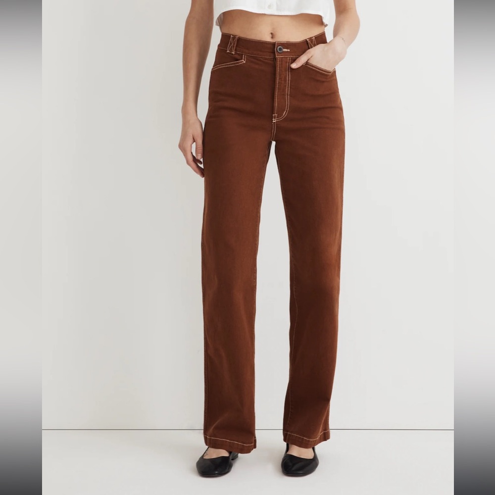 Madewell Petite Emmett 2.0 Wide Leg Pants Garment Dye P27